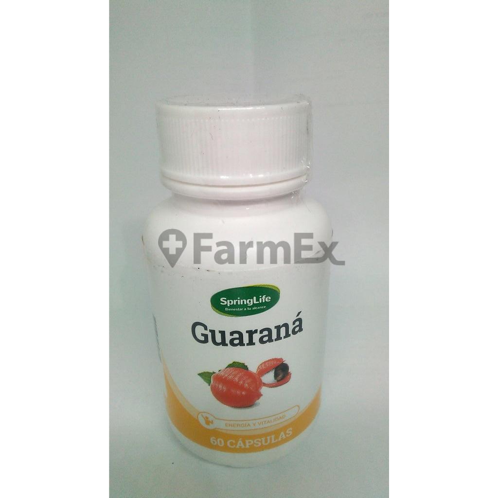 Guarana SpringLife 380 mg. x 60 Cápsulas SPRINGLIFE